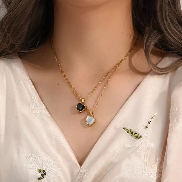 NEW LUXURY 18K GOLD DIAMOND CHAIN NECKLACE, NICE NECKLACE, CUTE NECKLACE - Picture 4 of 8